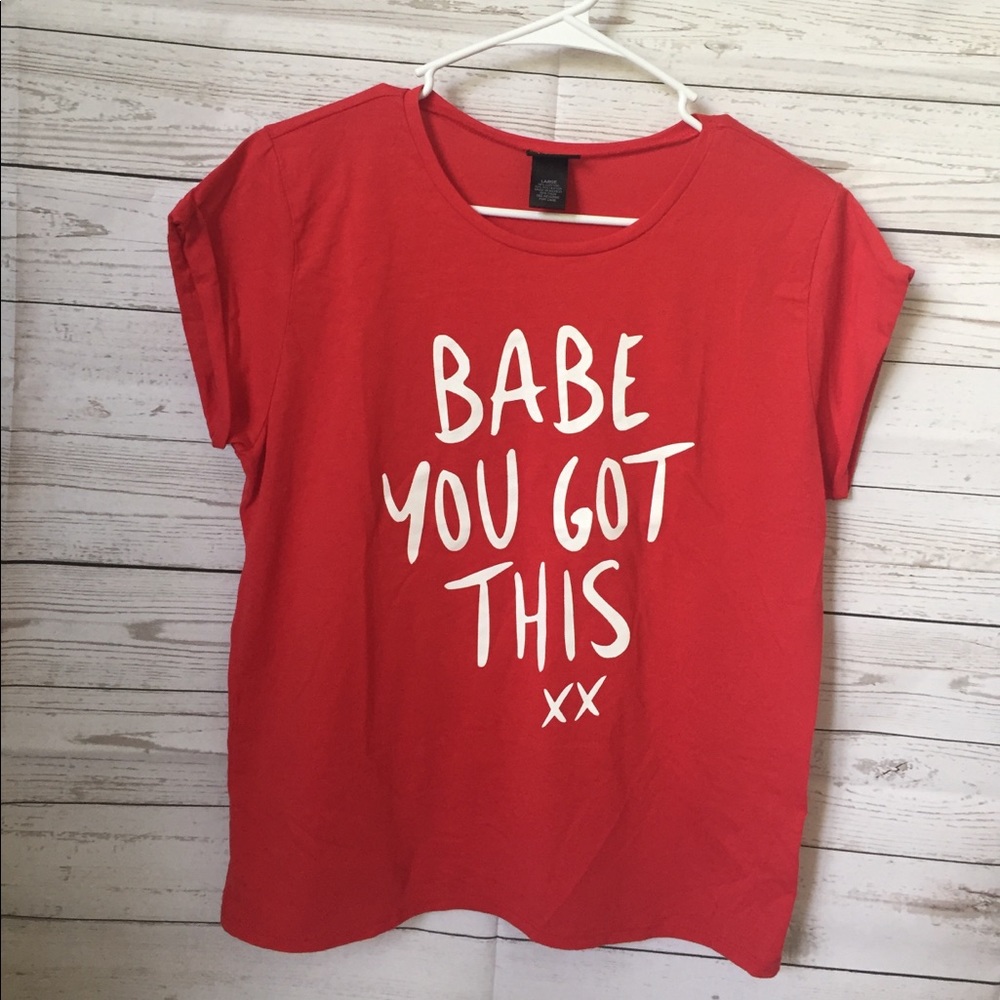 Cuffed Sleeve T-shirt. NWOT